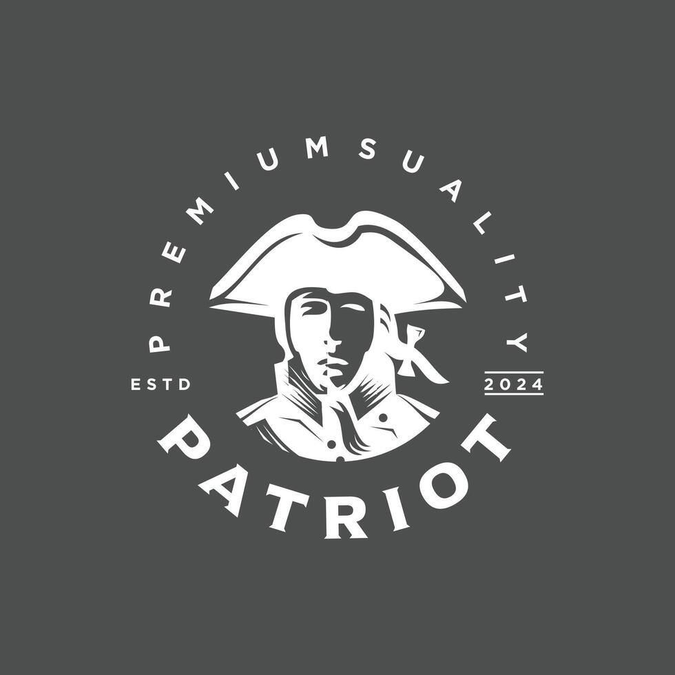 The logo for the premium american patriot vector