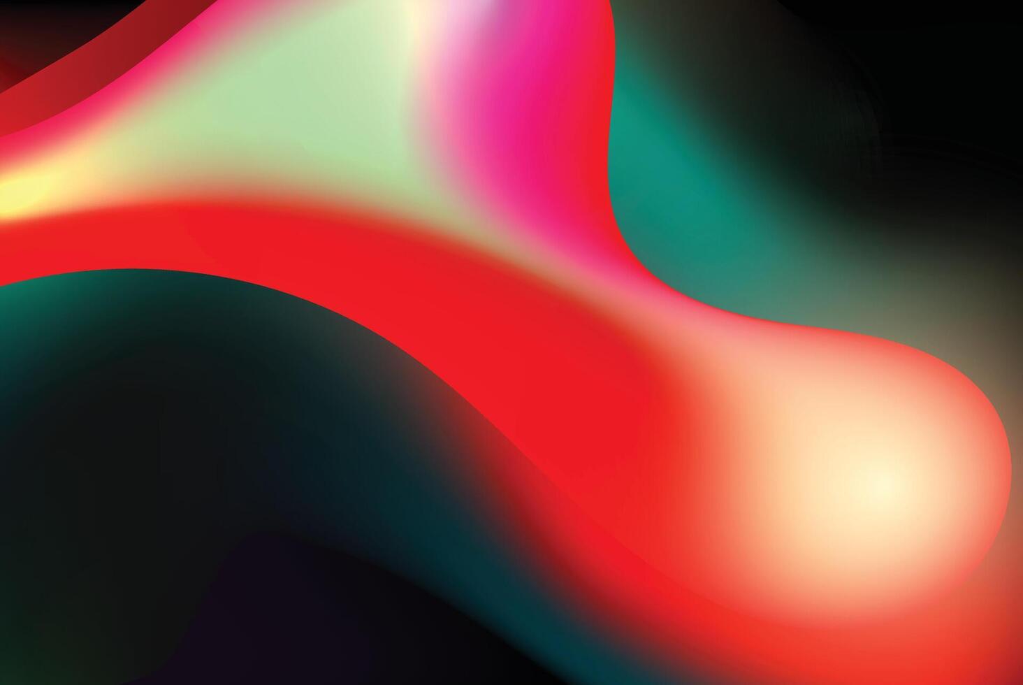 Abstract background template splash liquid 3D shapes and gradient colors in red and green. Includes splash fluid elements, 3d illustration, 3d rendering vector