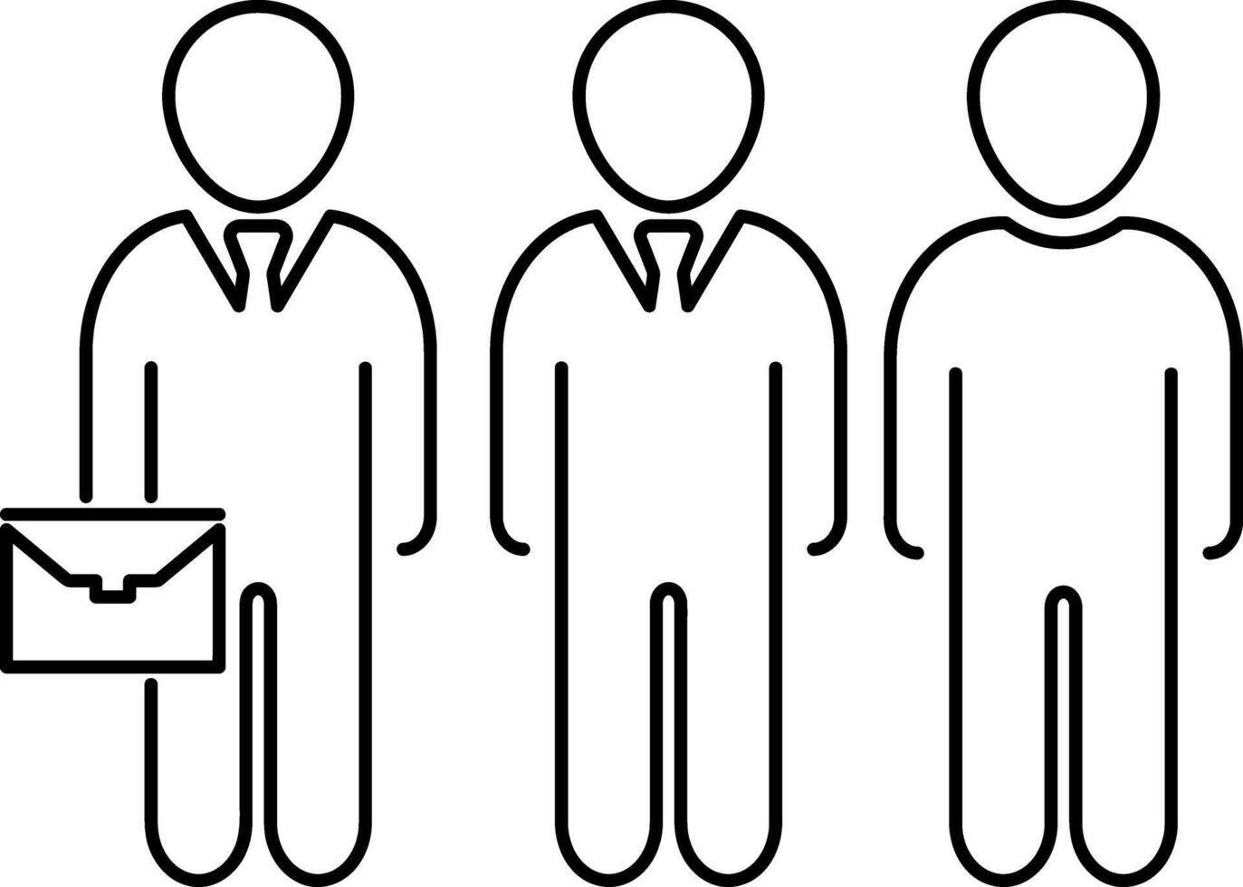 Team icon isolated People outline clipart vector