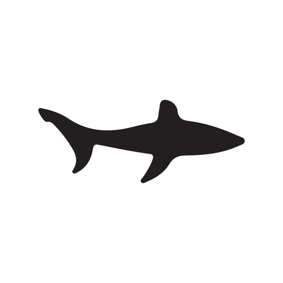 Fish icon silhouette illustration arts and design vector