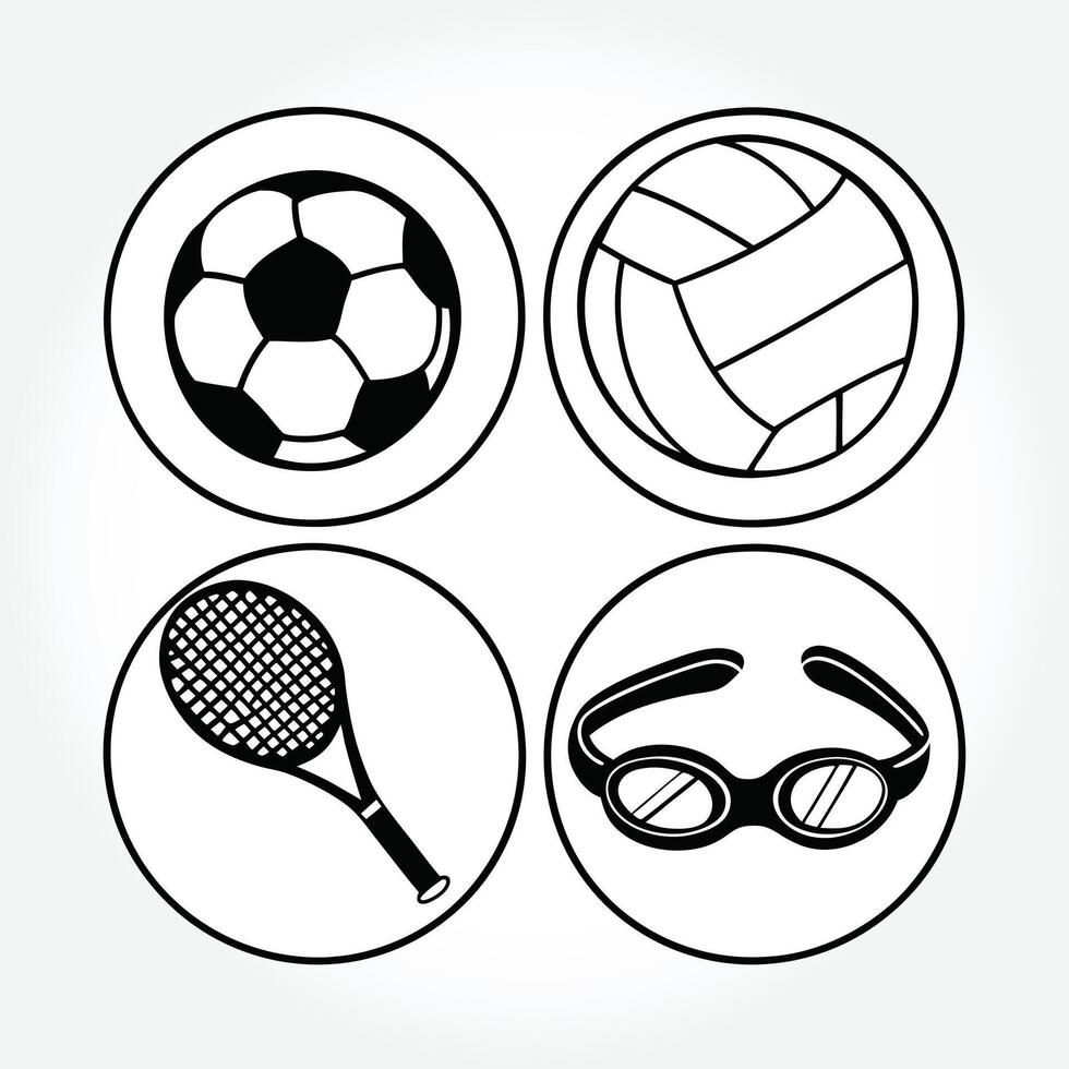 a black and white image of a tennis racket and a net. vector
