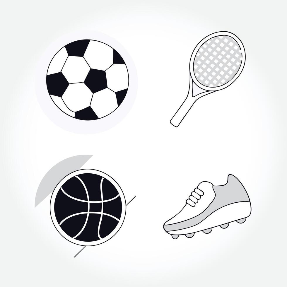a picture of a soccer ball and a basketball. vector