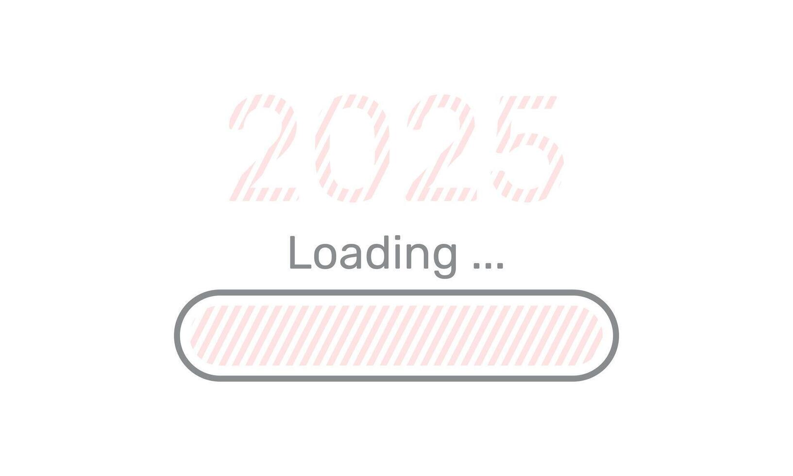 loading process ahead new year 2025 design vector