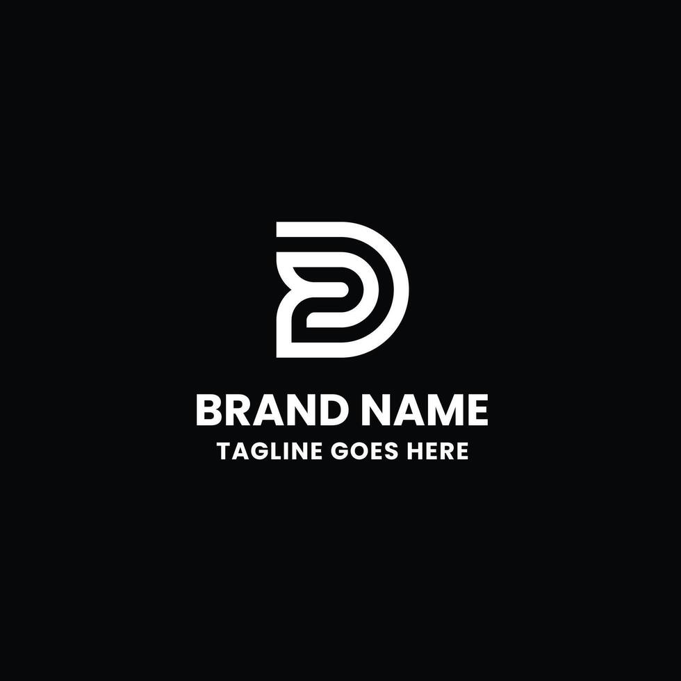 D Letter Logo vector