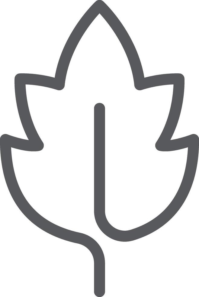 Minimalist illustration of a gray leaf with rounded edges, symbolizing nature, growth, and environmental concepts, ideal for eco friendly projects vector