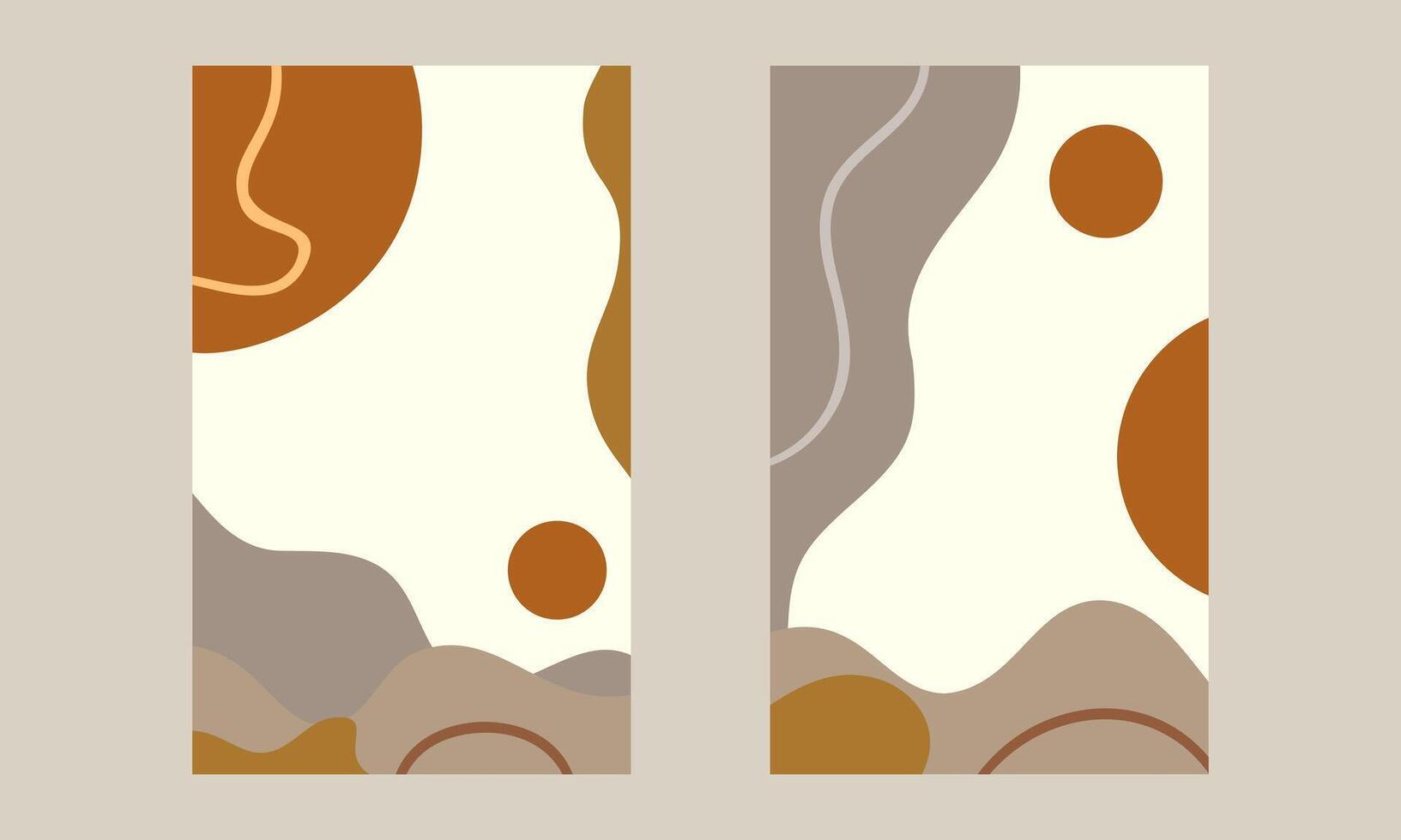 Neutral Palette Composition vector
