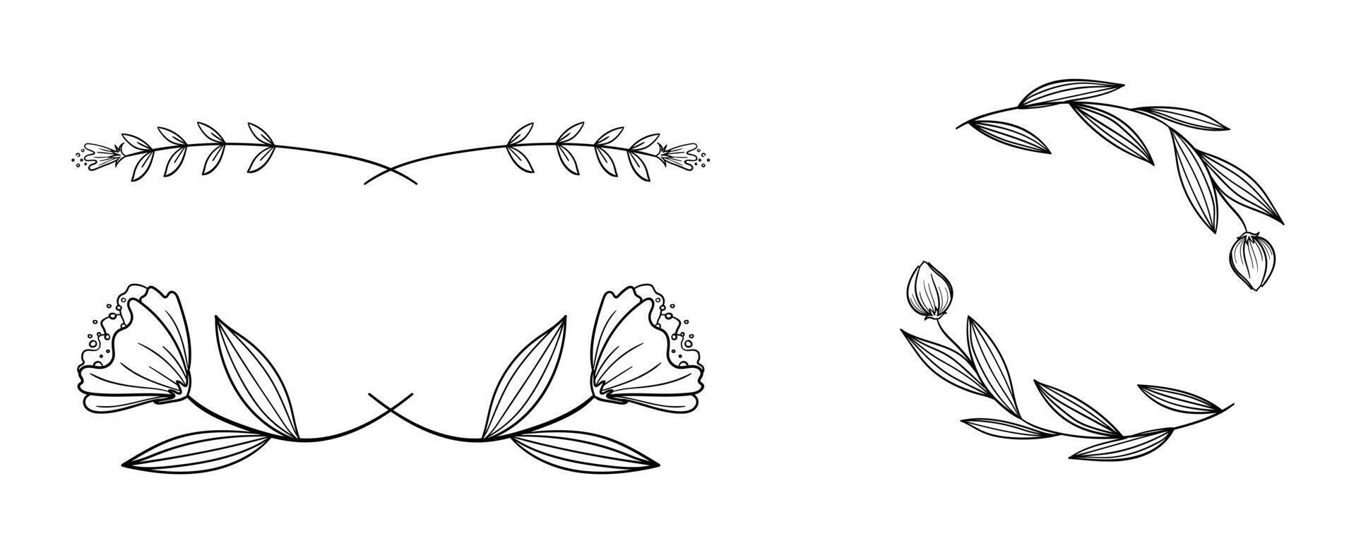 wreaths for the page decoration vector