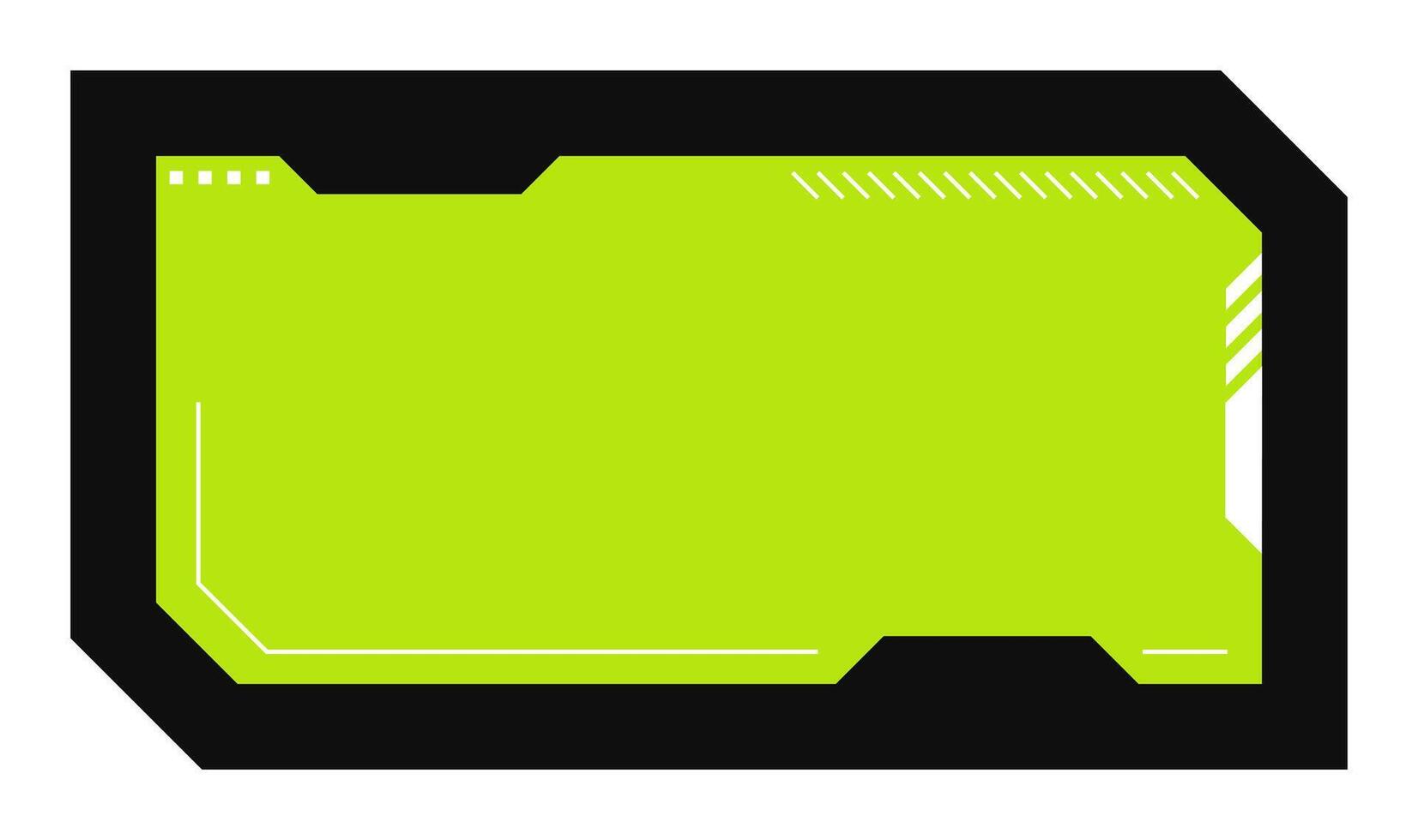 Futuristic element illustration. Colorful lower third overlay. vector