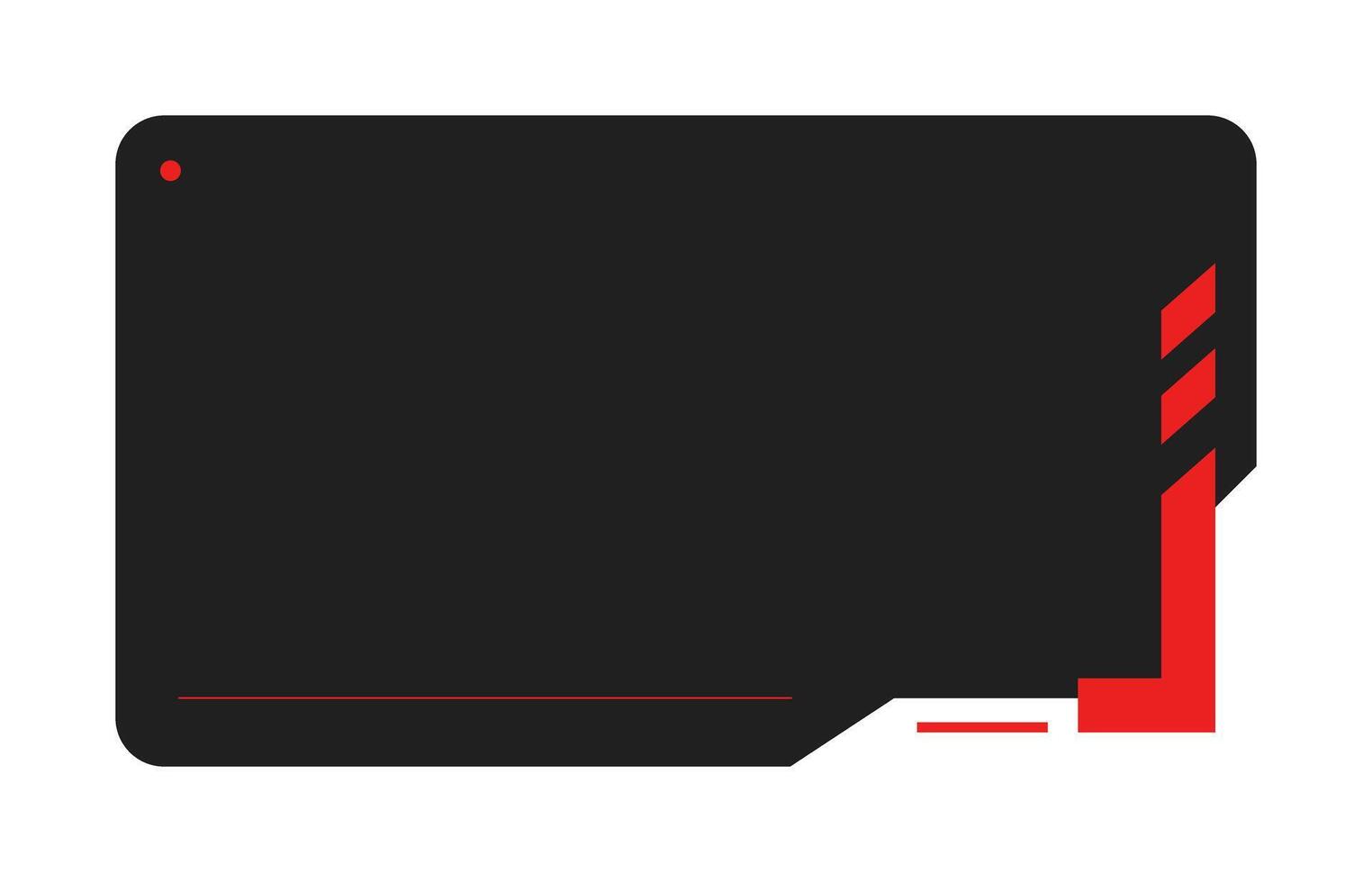 Futuristic element illustration. Colorful lower third overlay. vector
