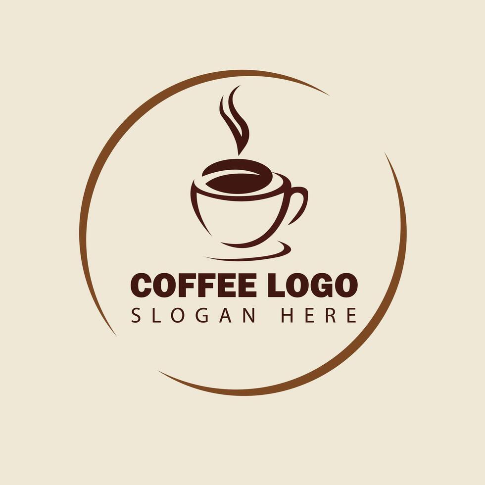 Coffee cup logo design vector