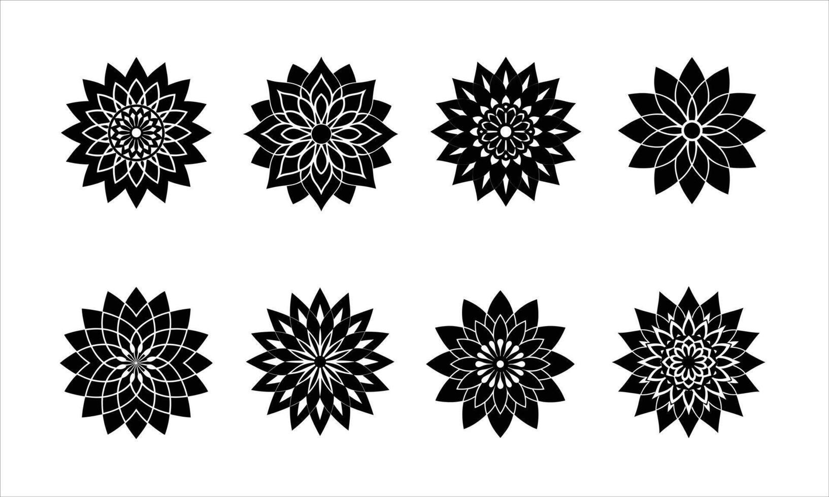 Mandala Flower Coloring Page floral patterns vector