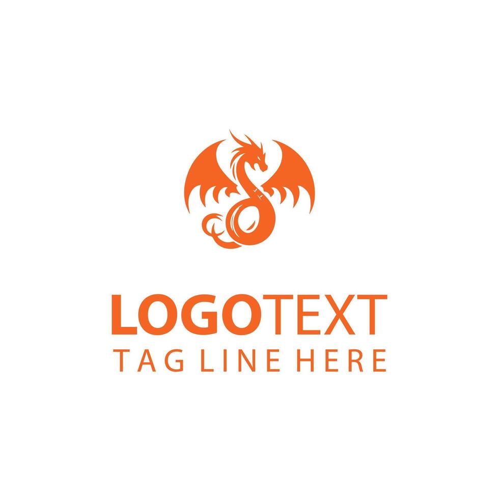 Pyroscorch Dragon logo vector