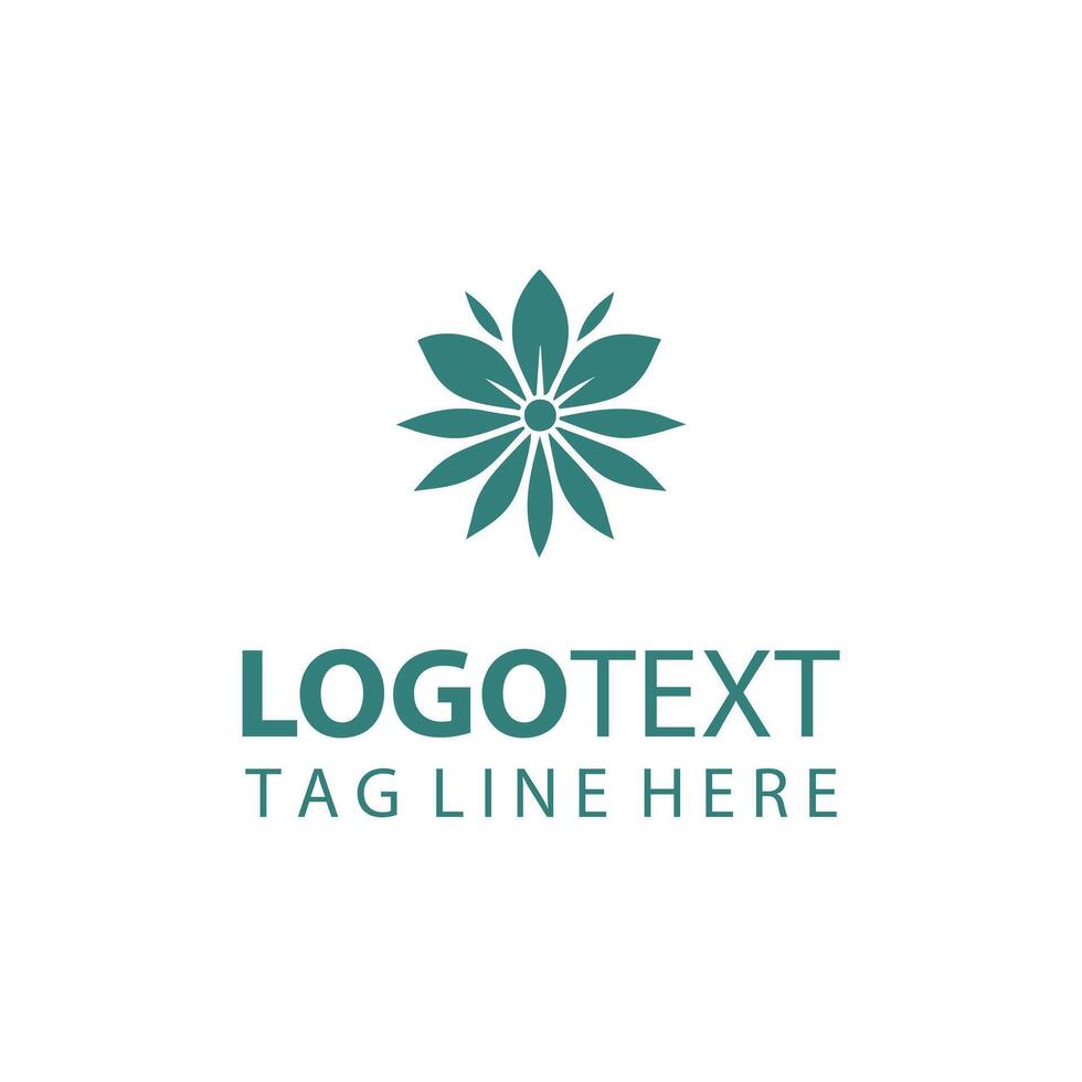 Lily flower logo vector