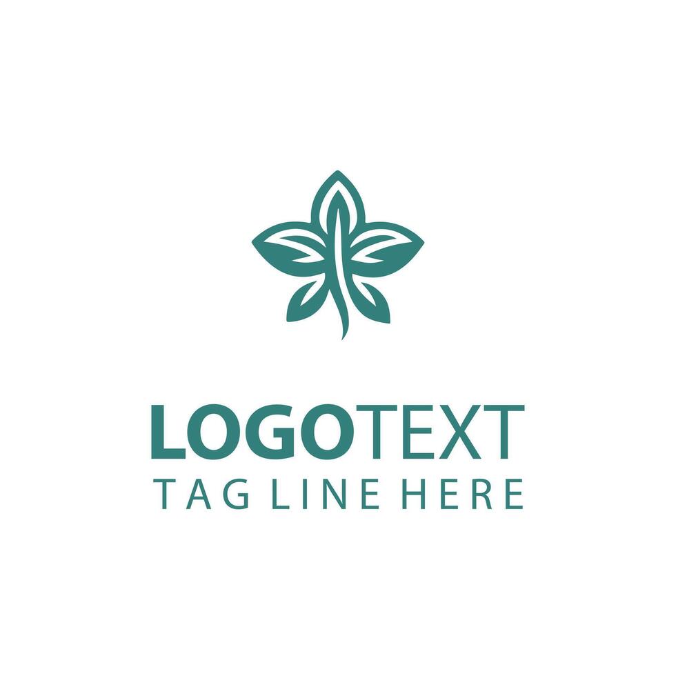 Begonia flower logo vector