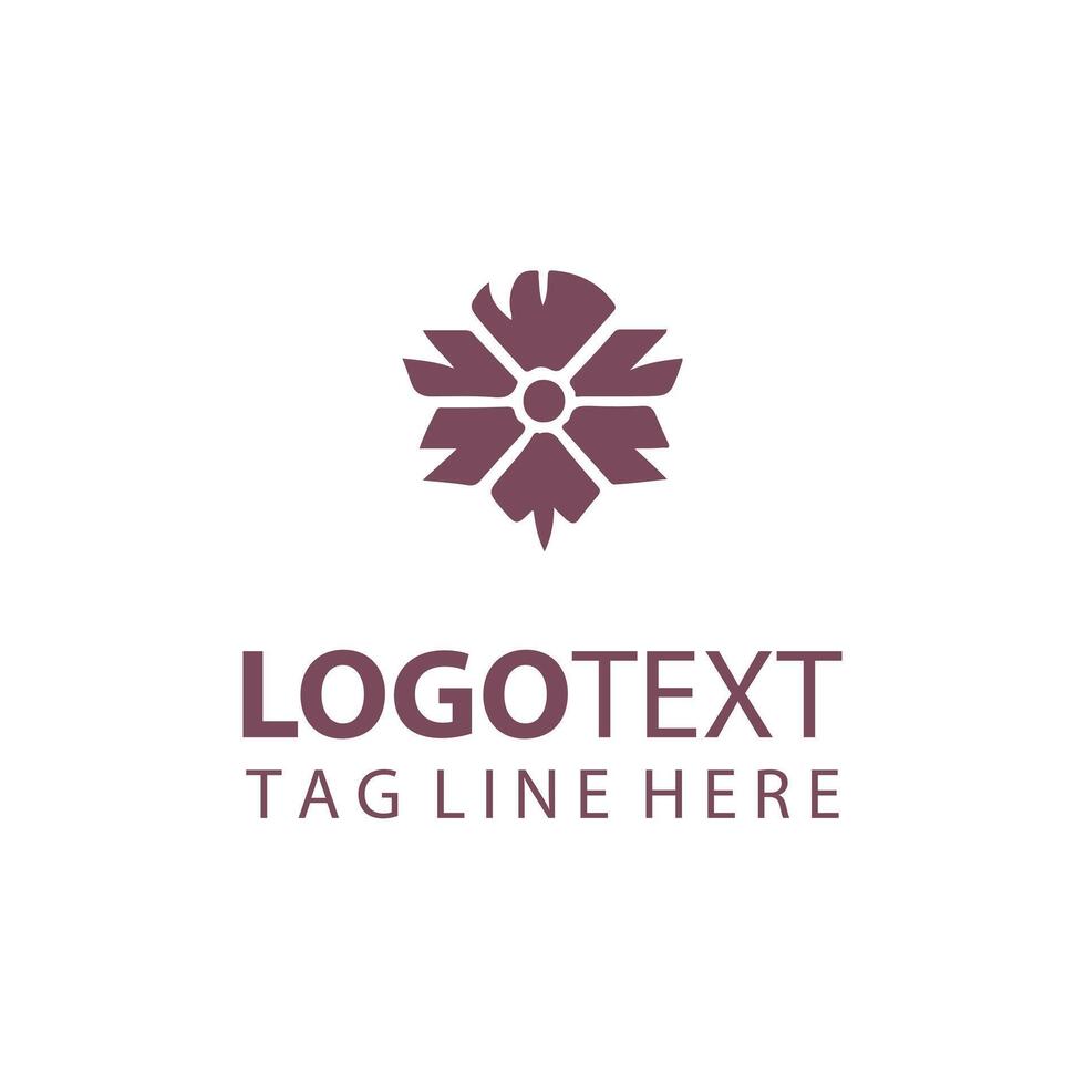 Tulip Treasure Flower Logo vector