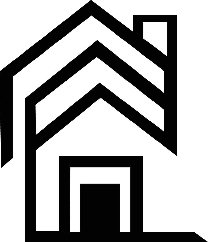 Iconic home logo Home construction logo vector