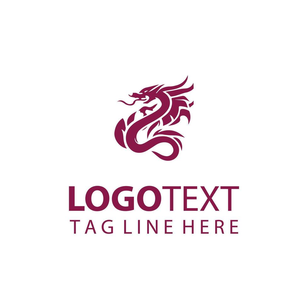 Darkfang Dragon logo vector