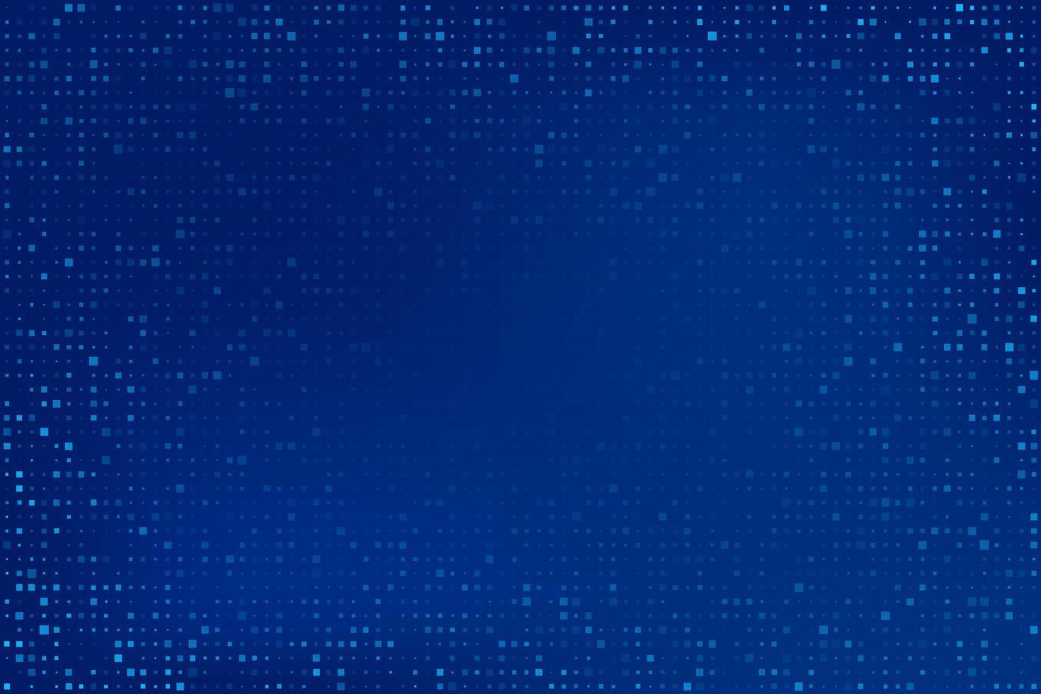 finance technology blue pixel pattern background. abstract blue financial background vector