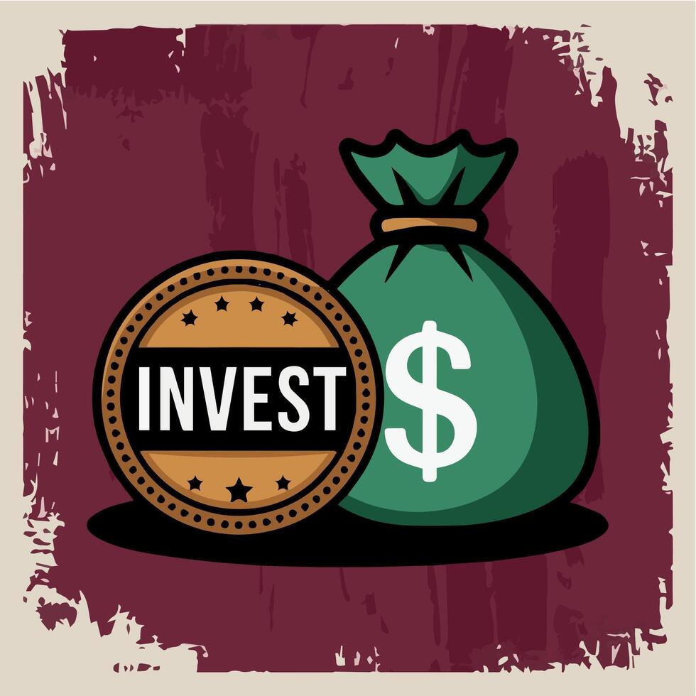 Savings and invest vector