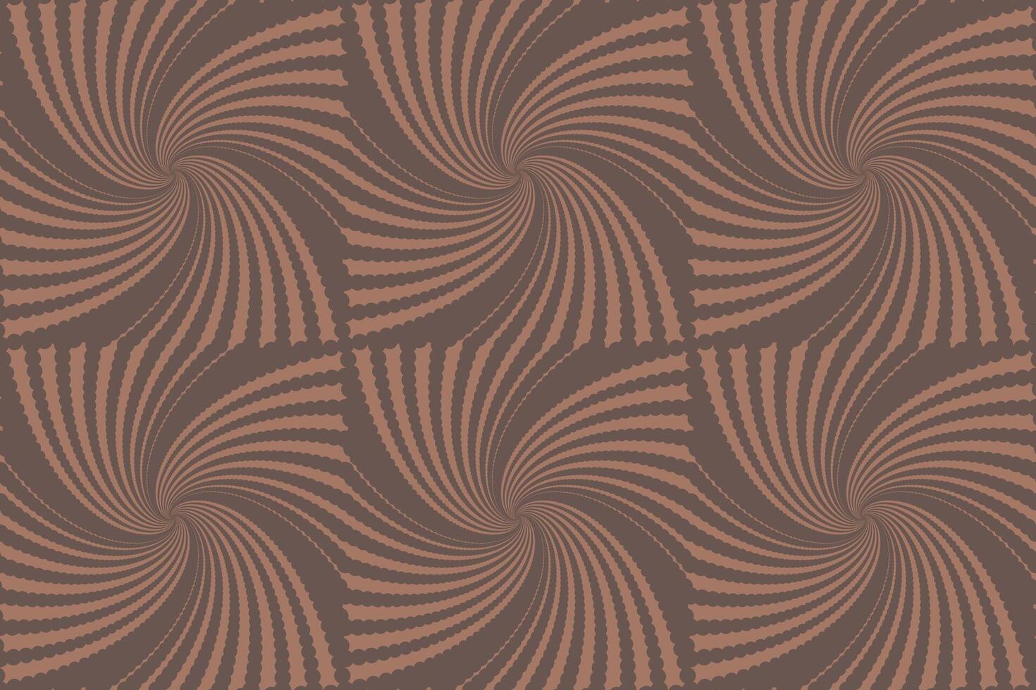 Abstract modern geometric design with swirled lines in brown tones. Small dots design. Seamless pattern. illustration vector