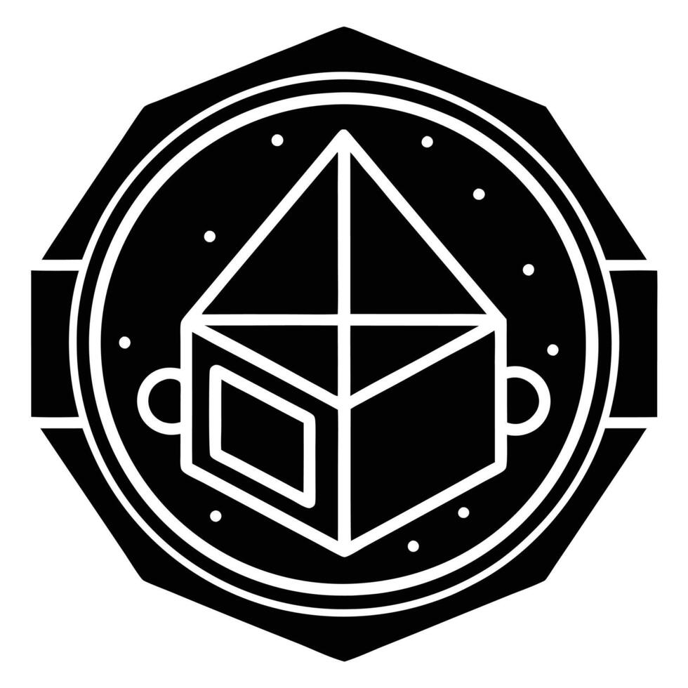 Augmented Reality Symbol Silhouette vector