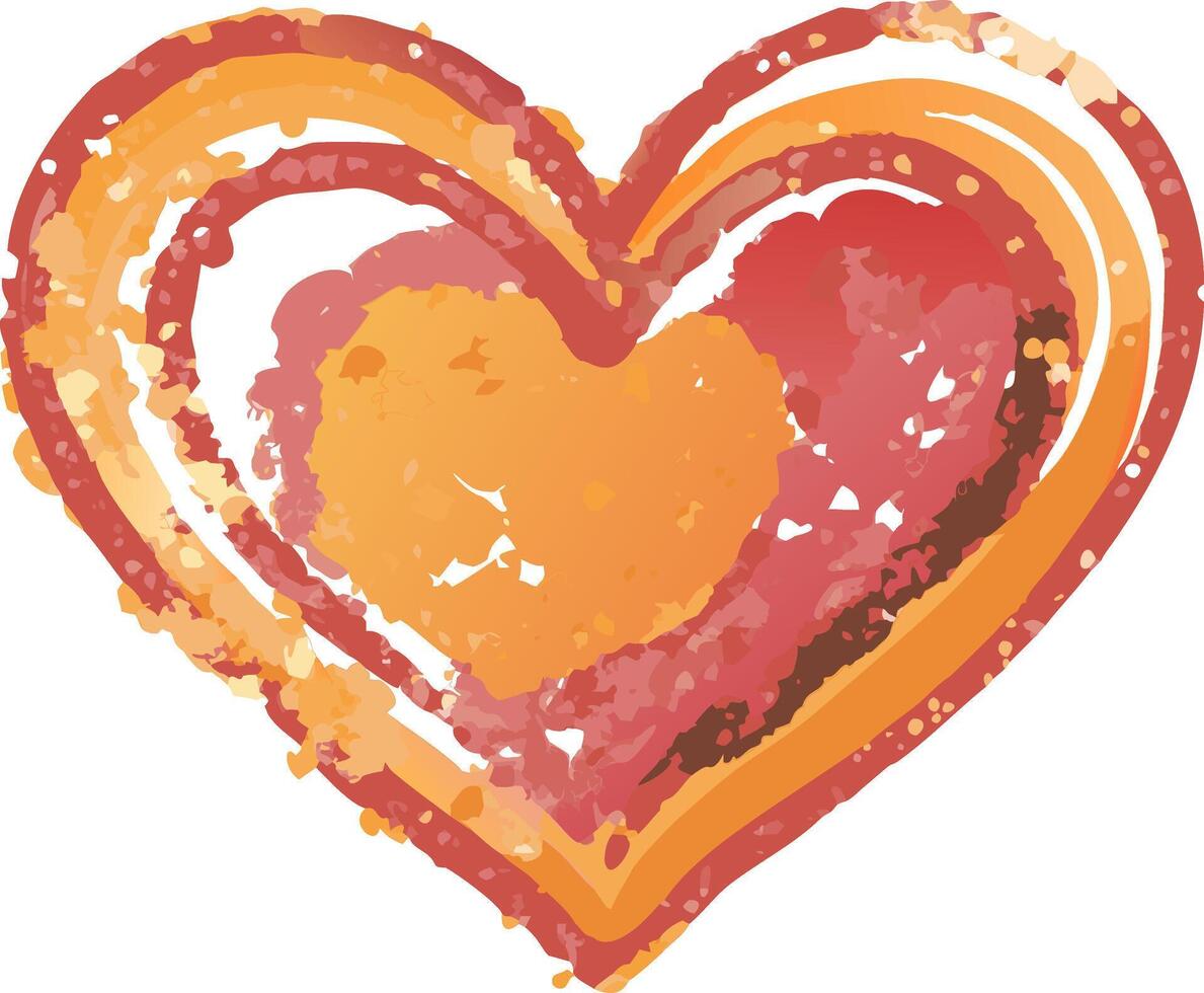 Colorful Abstract Heart Design Symbolizing Love and Creativity vector