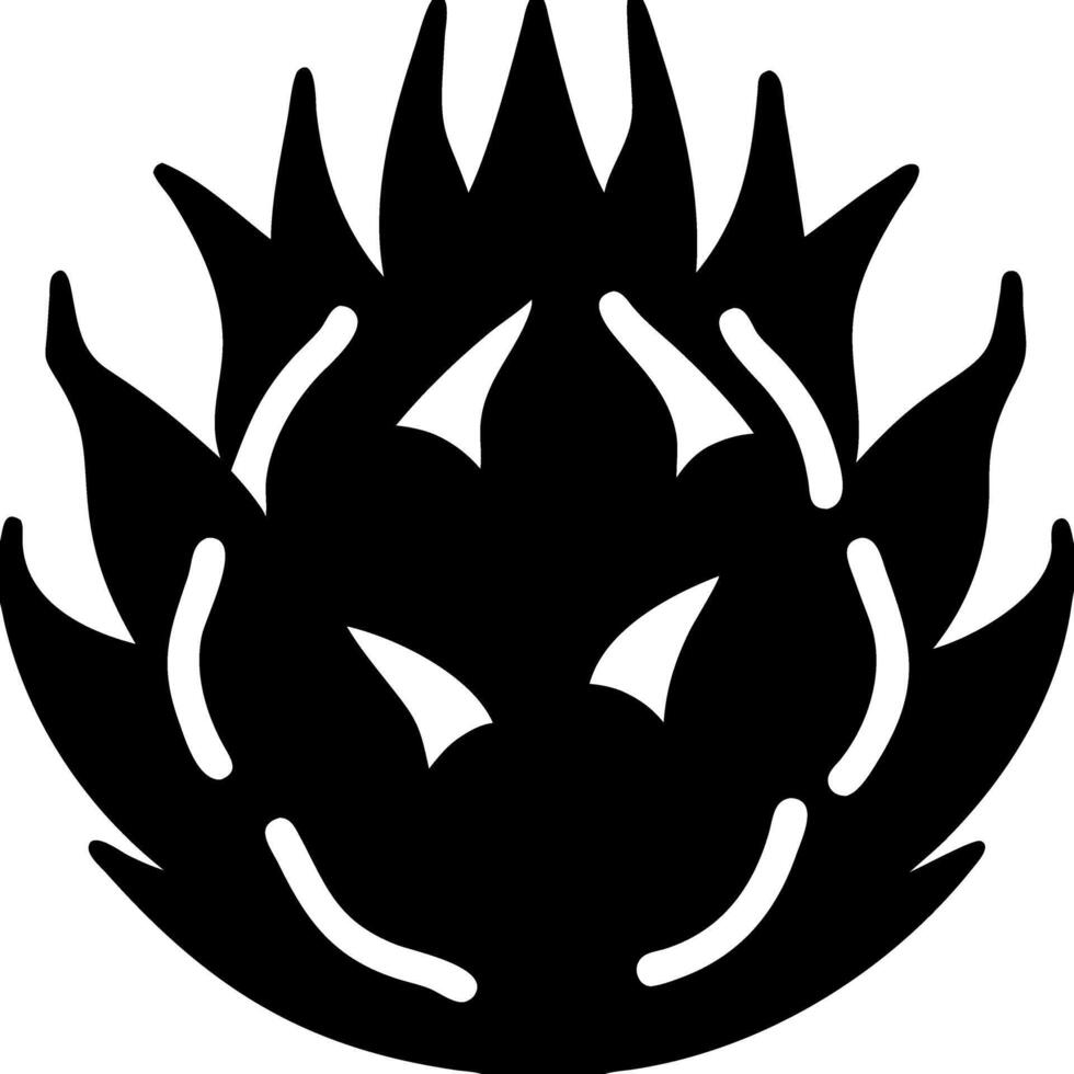 Silhouette Artichoke Bold Abstract Design vector