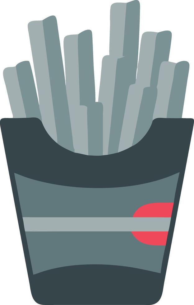 Illustration of French Fries in Fast Food Package vector