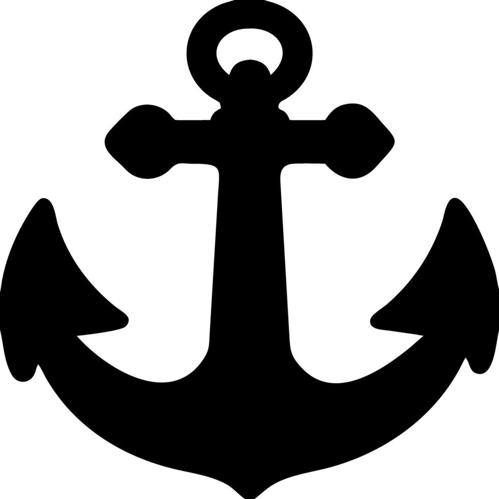 Nautical Anchor Symbol Illustration for Maritime Design and Branding vector