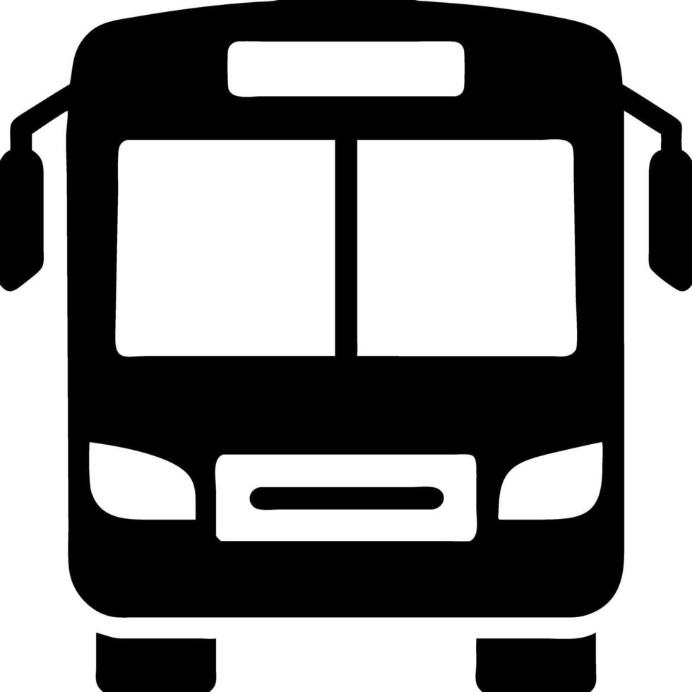 Bus Public Transportation Symbol for Apps and Websites vector