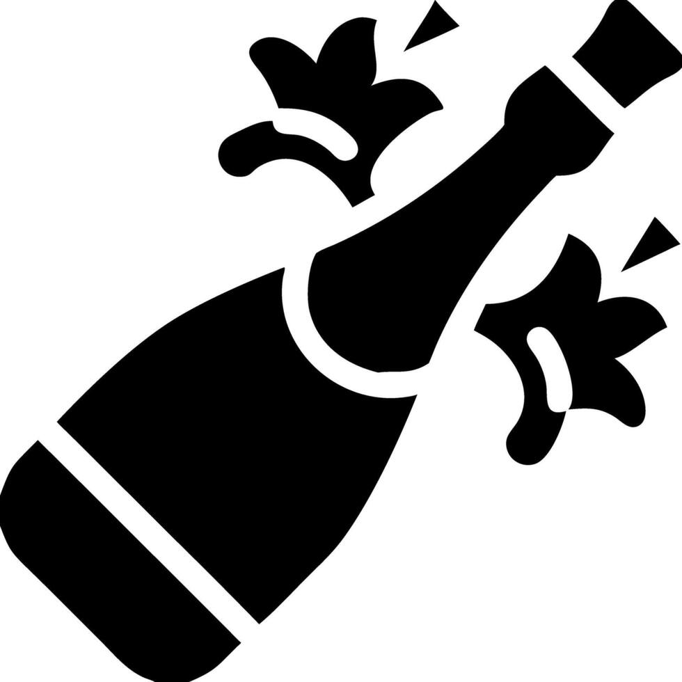 Popping Champagne Bottle Celebratory for Celebrations and Events vector
