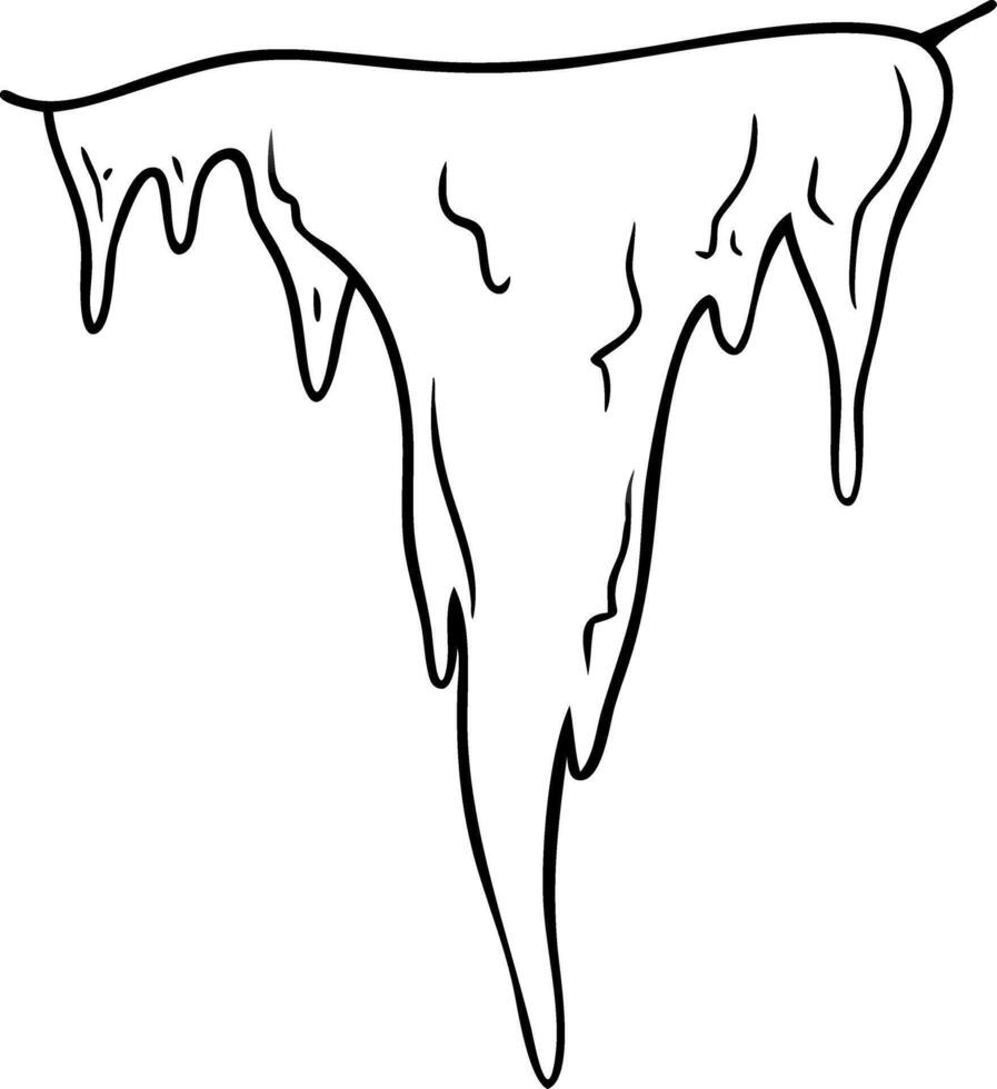 Dripping Liquid Illustration Monochrome Art for Design Projects vector