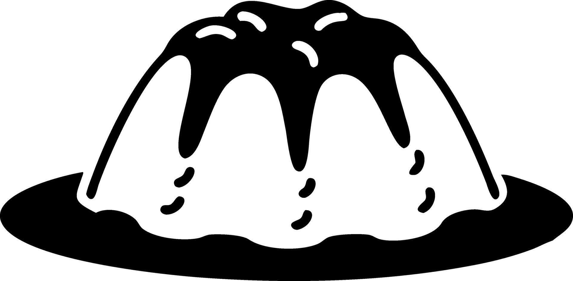 Delicious Chocolate Drizzled Bundt Cake Illustration for Bakery Designs vector