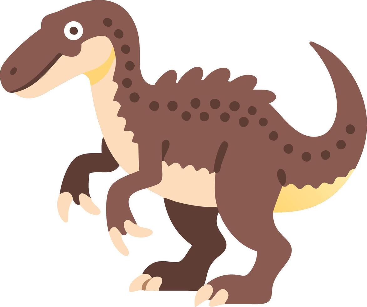 Cute Cartoon Dinosaur T Rex Illustration for Kids Education and Toys vector