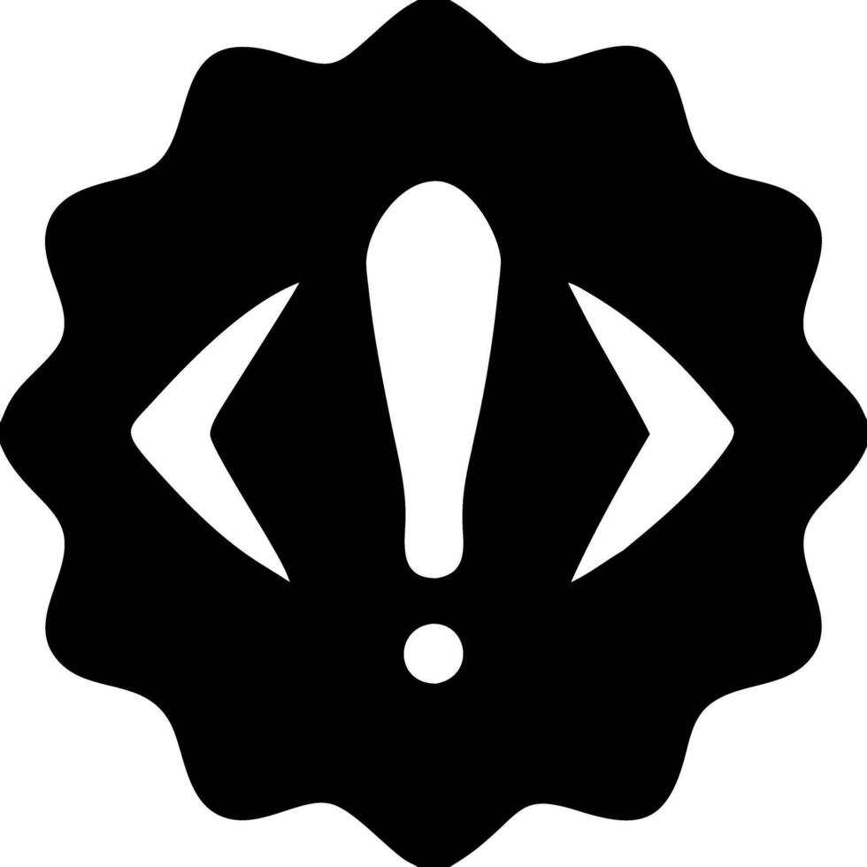 Exclamation Mark Warning Symbol for Alerts and Notifications Design vector