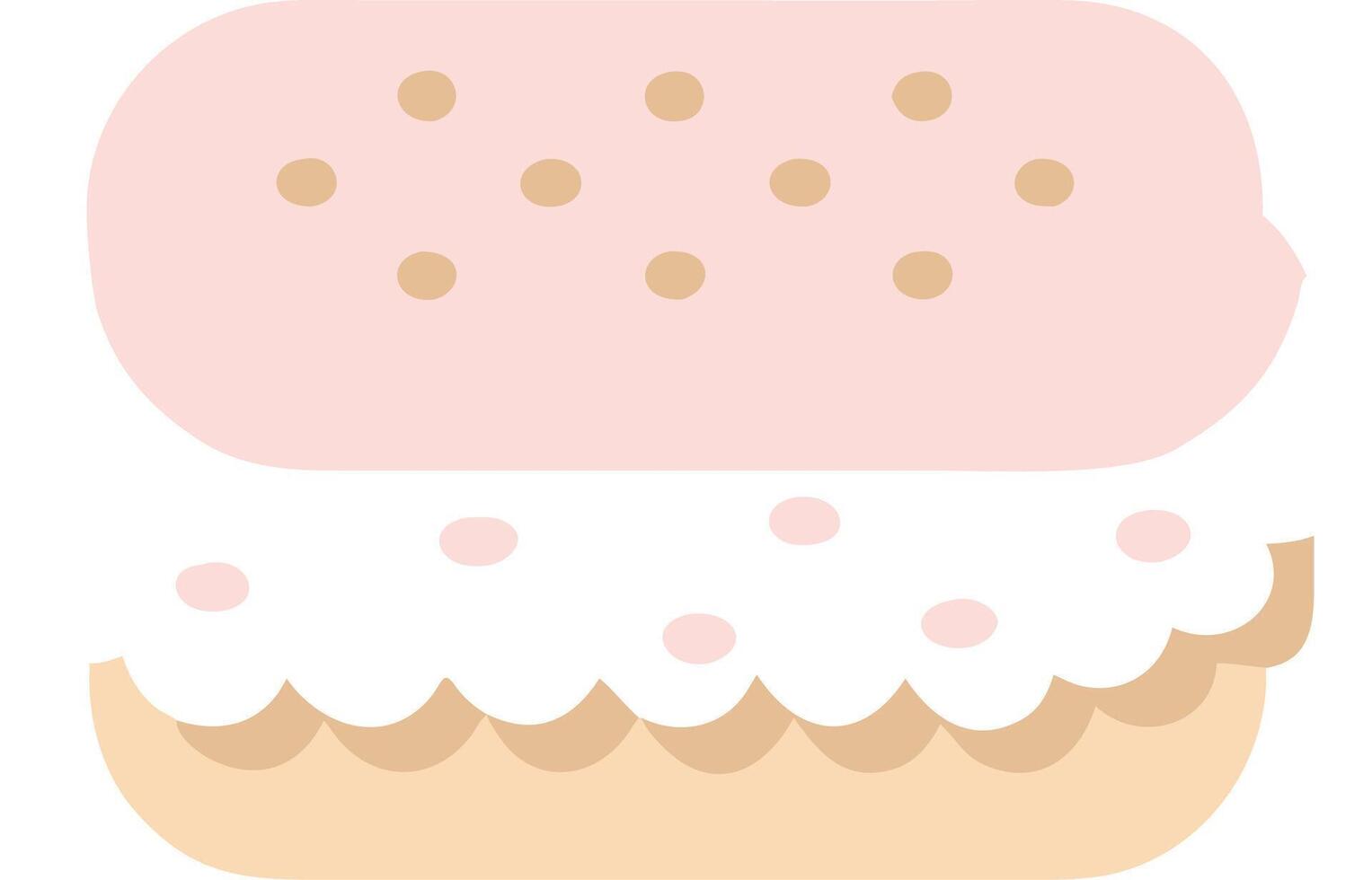 Colorful Ice Cream Sandwich Illustration of Fun Dessert Design vector