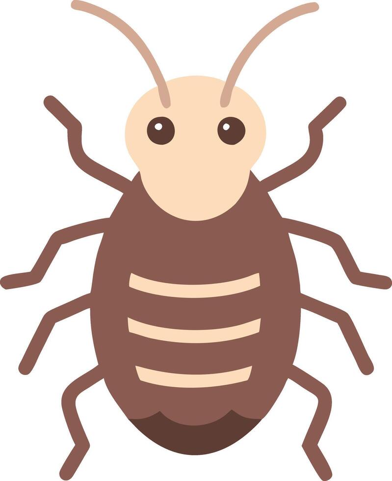 Cartoon Cockroach Illustration for Educational Insect Resources and Fun Projects vector