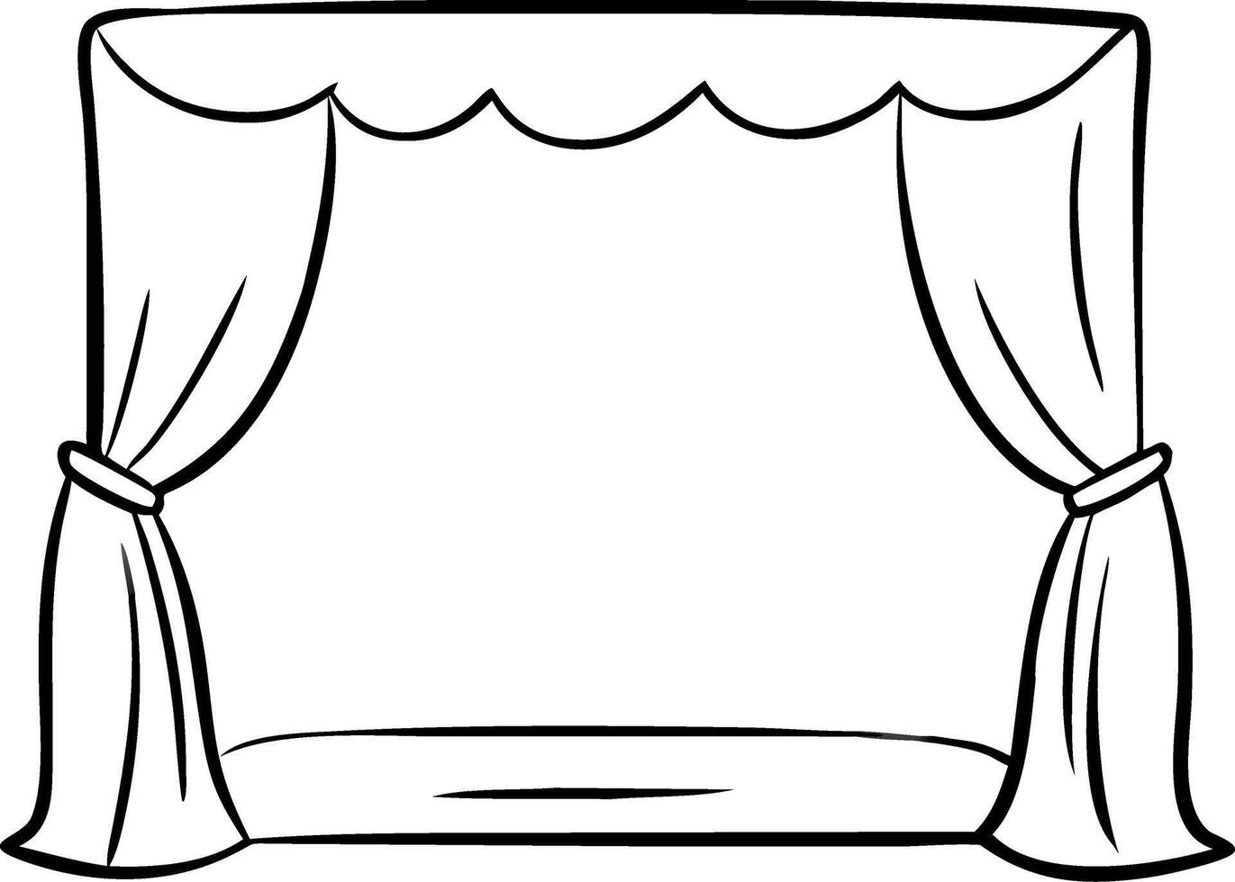 Theater Stage Curtains for Performing Arts and Theater Design vector