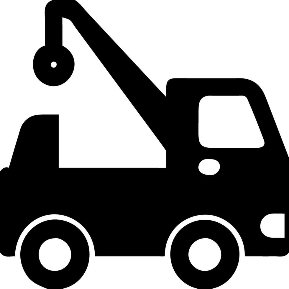 Tow Truck Illustration for Automotive and Emergency Services vector