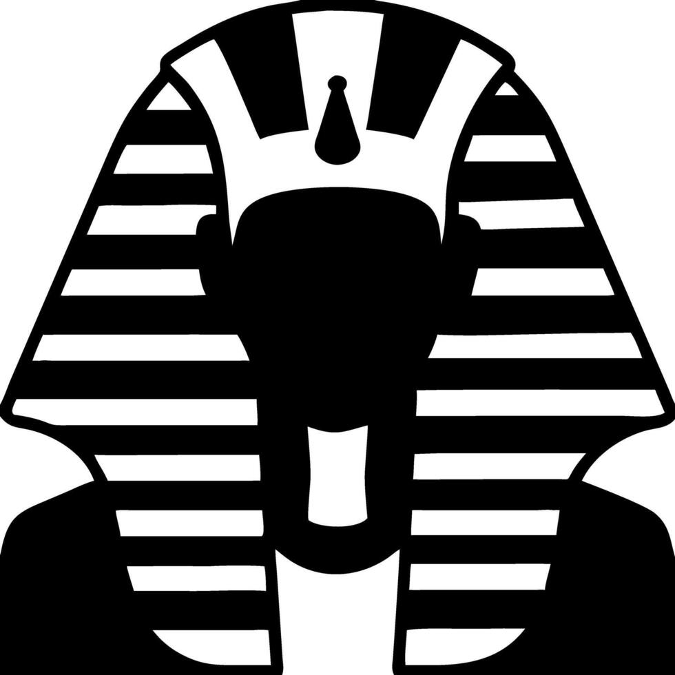 Ancient Egyptian Pharaoh Silhouette Illustrationography vector