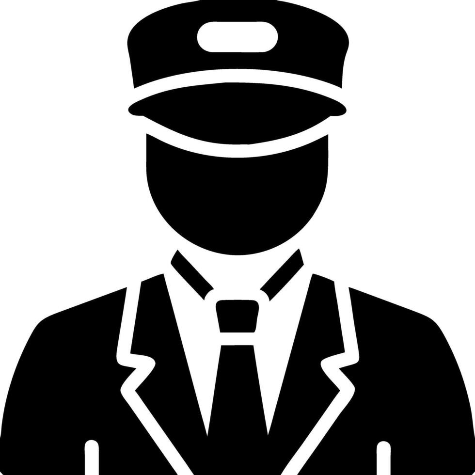 Illustration of Formal Uniformed Person for Professional Use vector