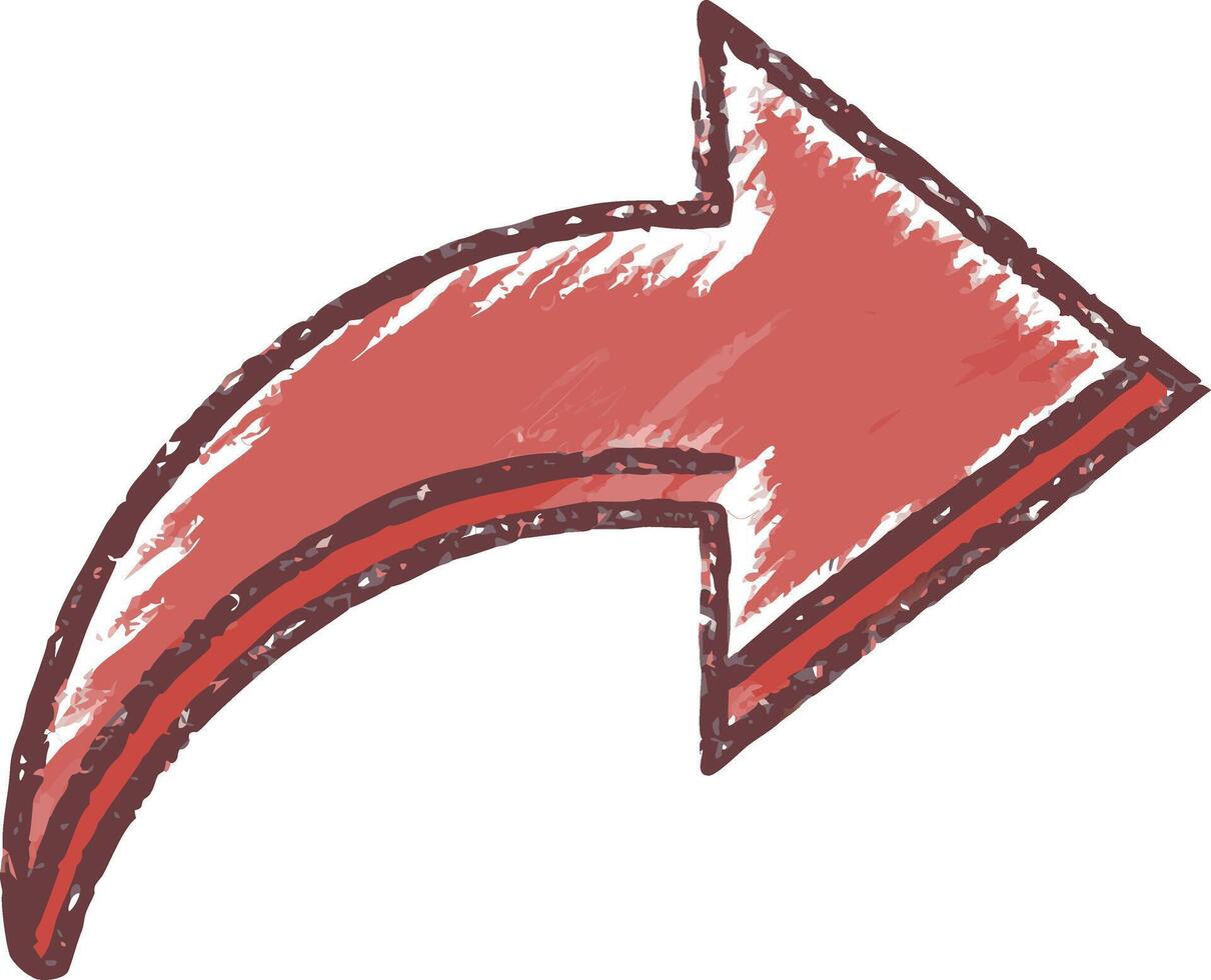 Red Artistic Arrow Symbol for Direction Navigation Design vector