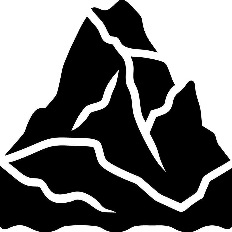 Majestic Mountain Silhouette Art for Nature and Adventure Designs vector