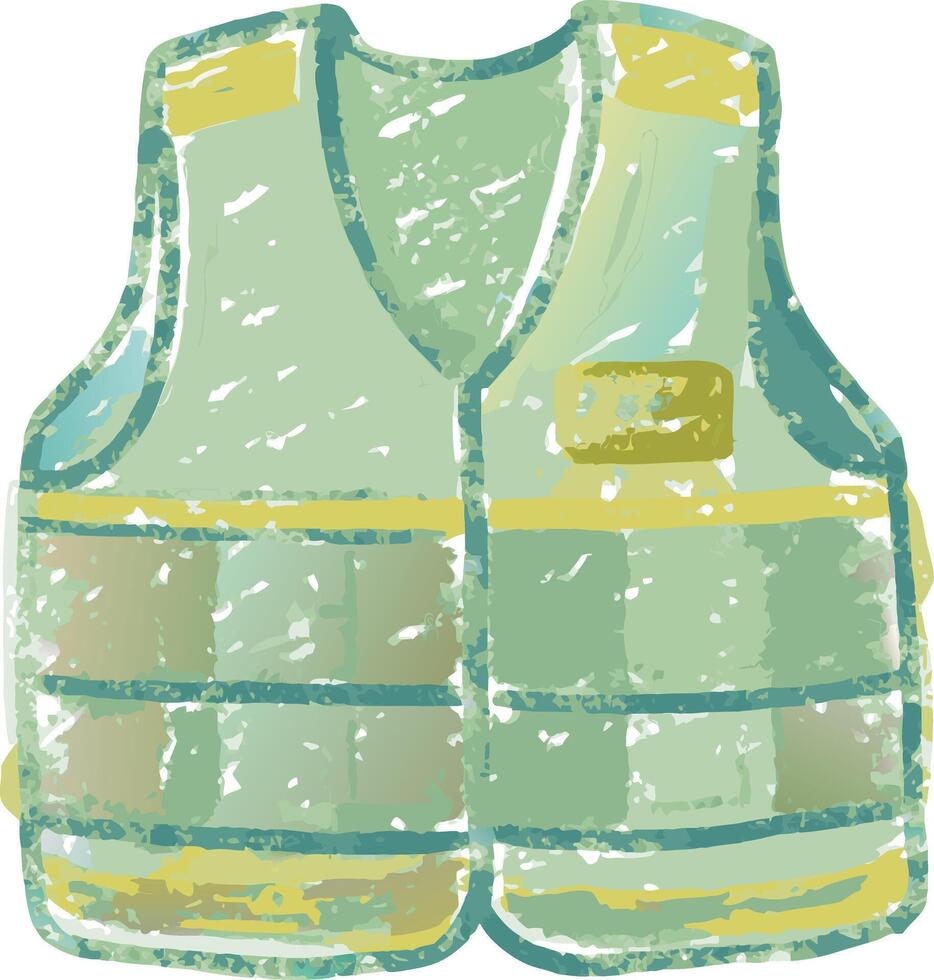 Safety Vest Illustration for Construction and Industrial Use vector