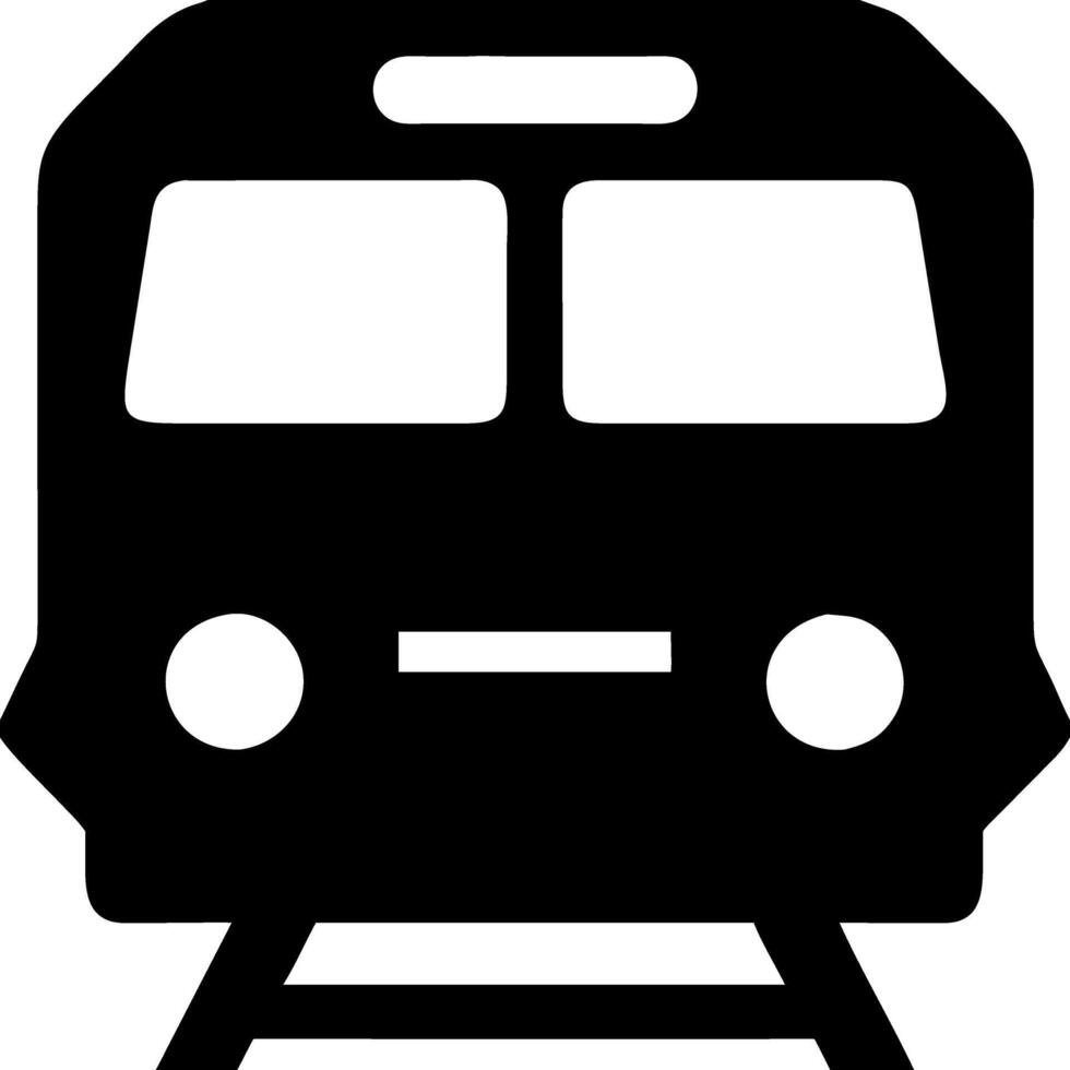 Train Front View for Transportation and Travel Design vector