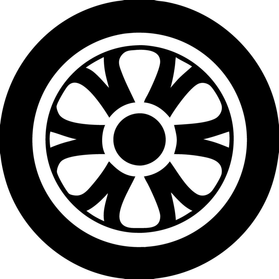Illustration Abstract Wheel Design Automotive Concept Art vector