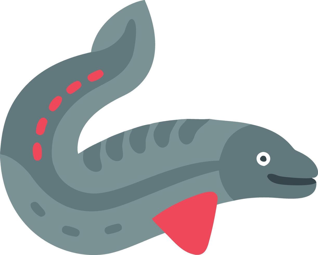 Colorful Illustration of Smiling Electric Eel for Marine and Educational Use vector