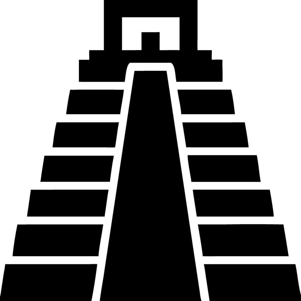 Ancient Pyramid Silhouette Illustration for Cultural and Historical Design Projects vector