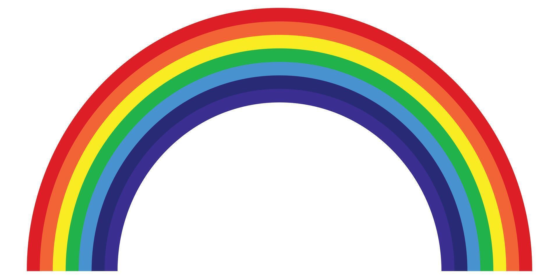LGBT Rainbow flag, symbol of pride month celebrate annual in June, Illustrator . vector