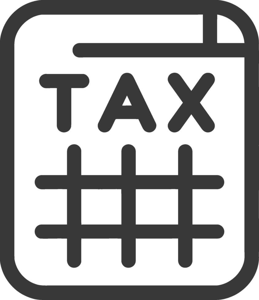 Tax calculator icon illustration vector